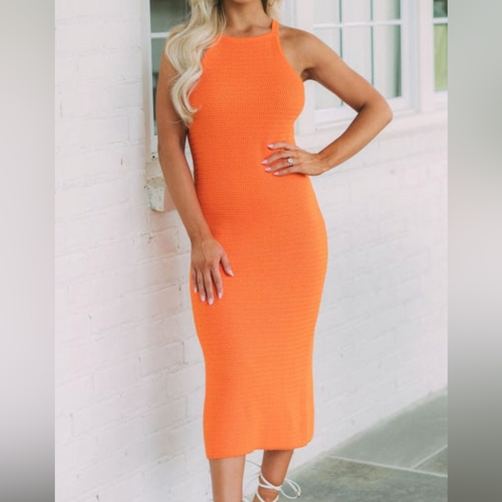 NWT Orange Knit Dress from TheseThree